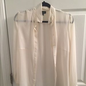 Sheer Button Down Shirt